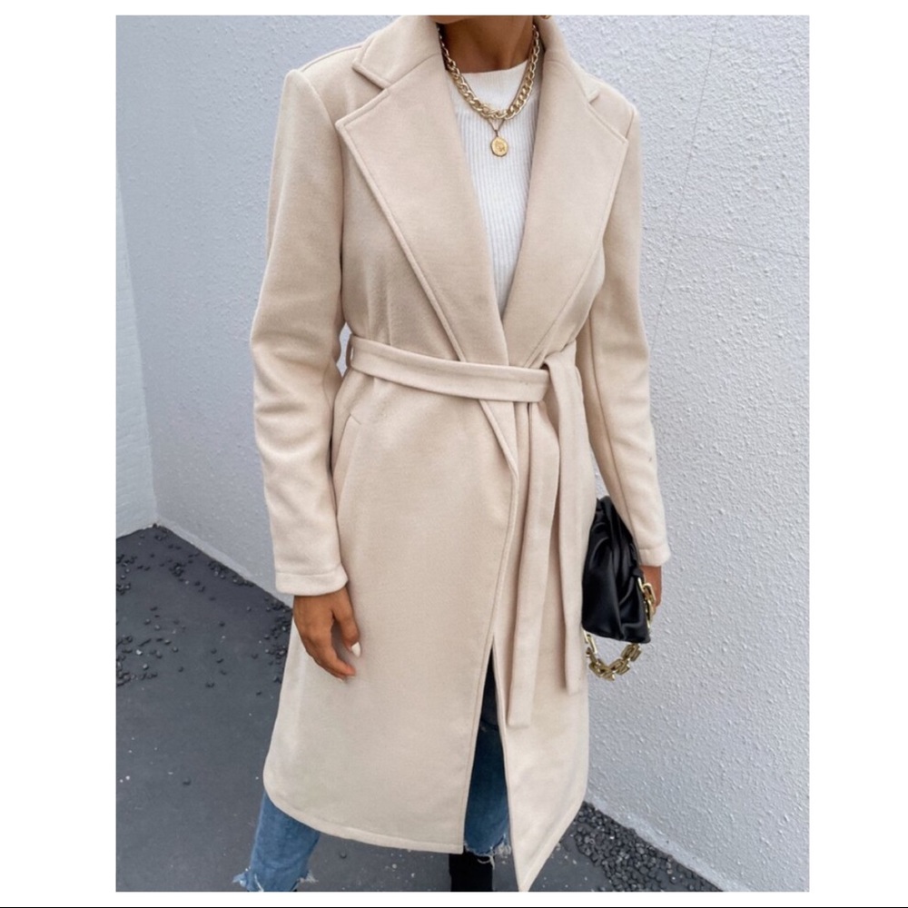 Made in Italy! Stunning Boho Belted Fashion Coat with pockets - Picture 4 of 5